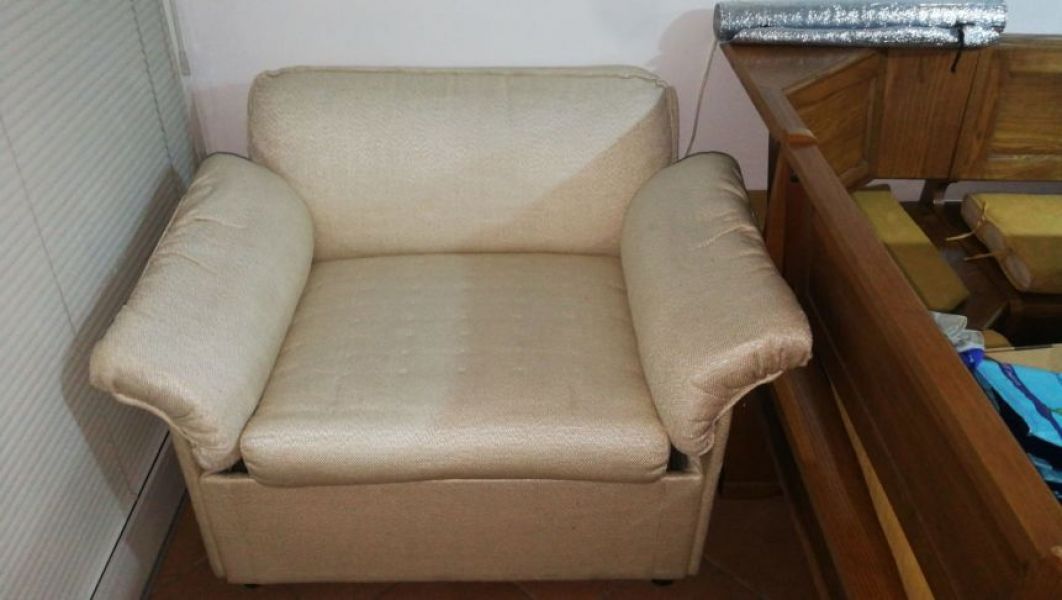 Poltrona con letto pieghevole