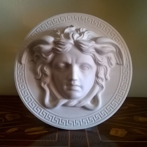  Medusa scultura, modello tipo Versace diametro 20 cm