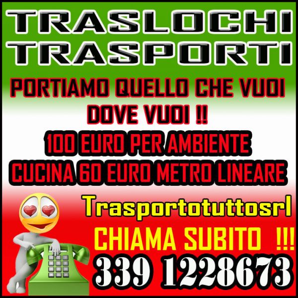 Traslochi da 100 euro per Ambiente in Campania