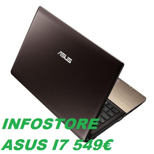 NOTEBOOK Asus A55VD-SX645H Notebook I7,WIN 8.1 64BIT, 6CELL BATT VGA NVIDIA Geforce GT610M 2GB