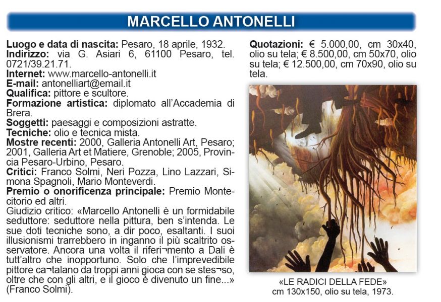 Dipinto firmato Marcello Antonelli 