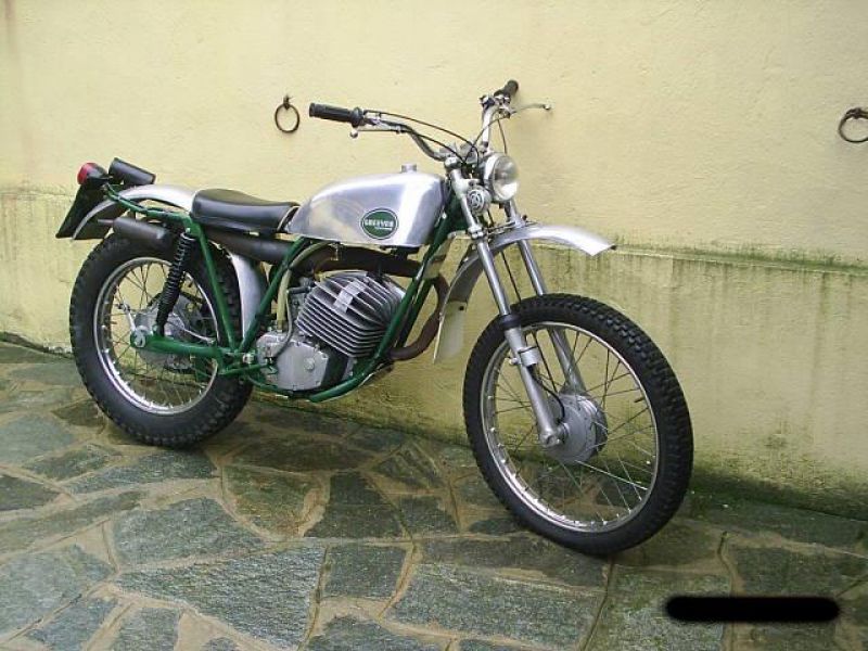 MOTO EPOCA Greeves Pathfinder trial; motore Puch
