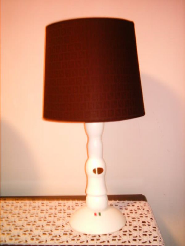 LAMPADA ABATJOUR IN LEGNO PREGIATO COLLEZIONE 'ennio gardini design Italy' ESEMPLARI UNICI AL MONDO 