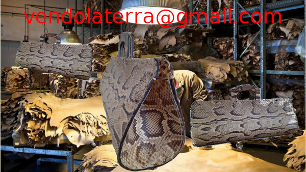 Borsa in vero pitone , manufatto artigianale