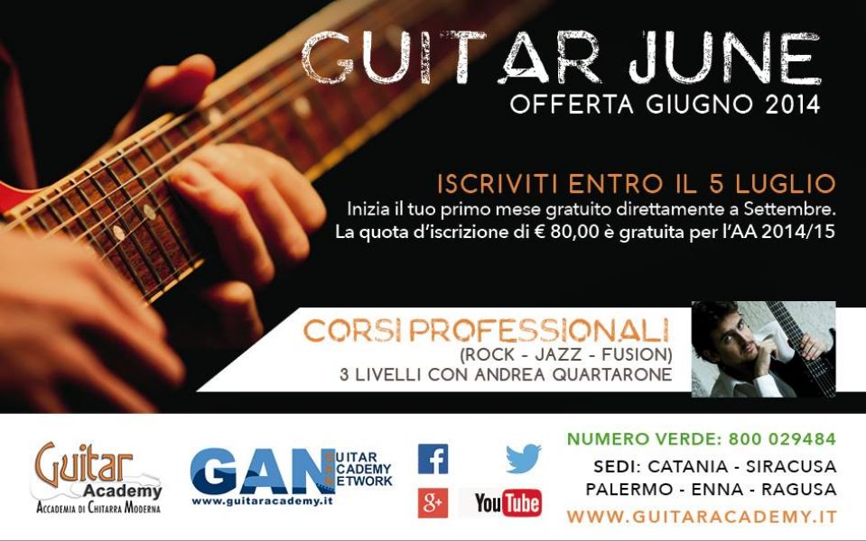 Lezioni di chitarra moderna a Palermo