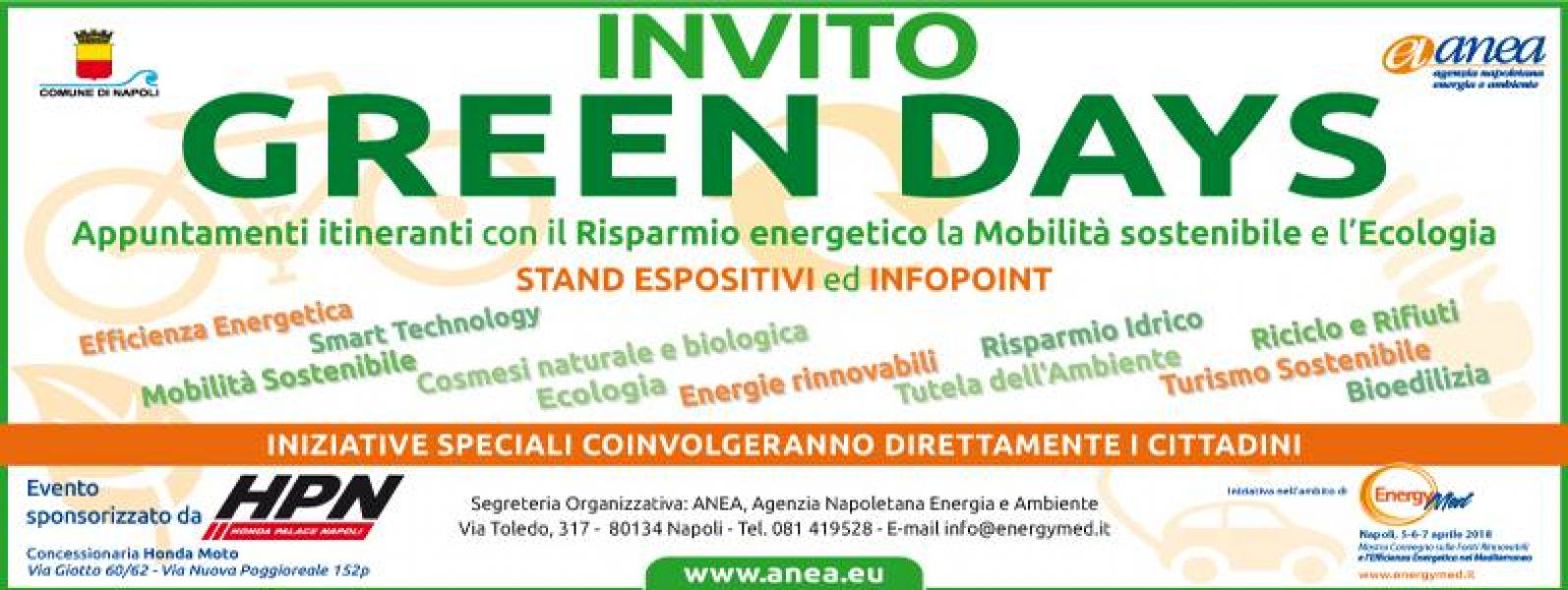 6 TAPPA GREEN DAYS - Sabato 25 novembre 2017 - Napoli, via Scarlatti (ore 9.3014.30)