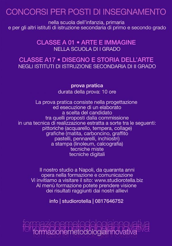 Concorsi per posti di insegnamento 