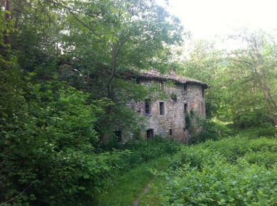 Rustico  ex mulino in sassi vic.ze ruscello con terreno  tra Salsomaggiore e  Pellegrino Parmense